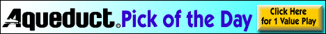 AQUEDUCT Pick of the day horse racing value play    CLICK HERE