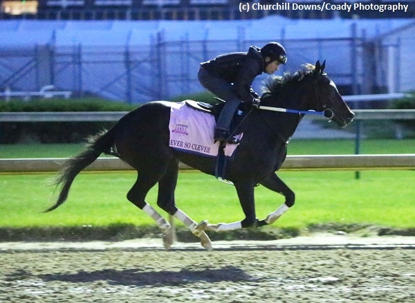 Ever So Clever breezes for Kentucky Oaks