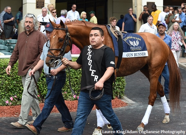 Gun Runner draws post 10, installed as 4-5 favorite in Pegasus World Cup