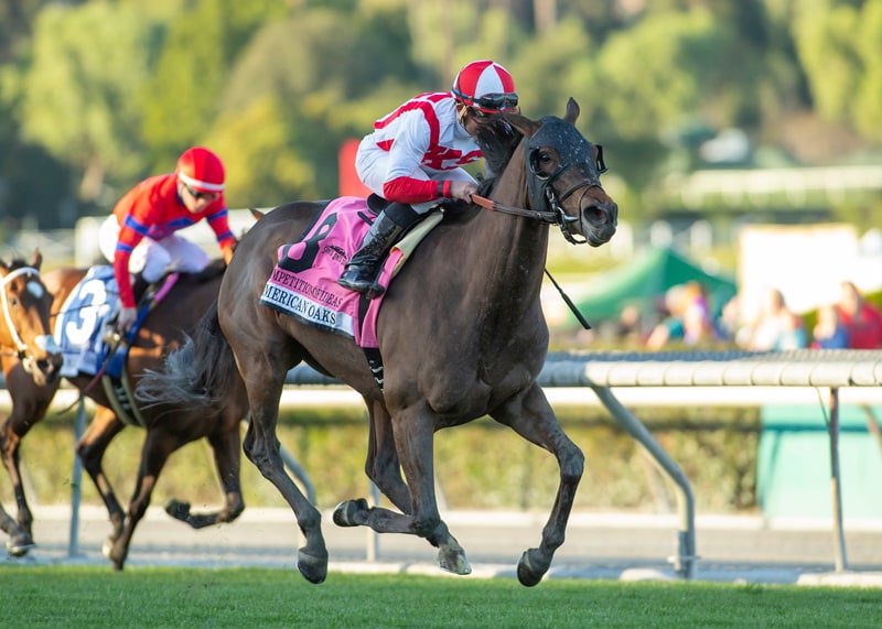 Competitionofideas last to first in American Oaks; Fahan Mura all the way in Frankel