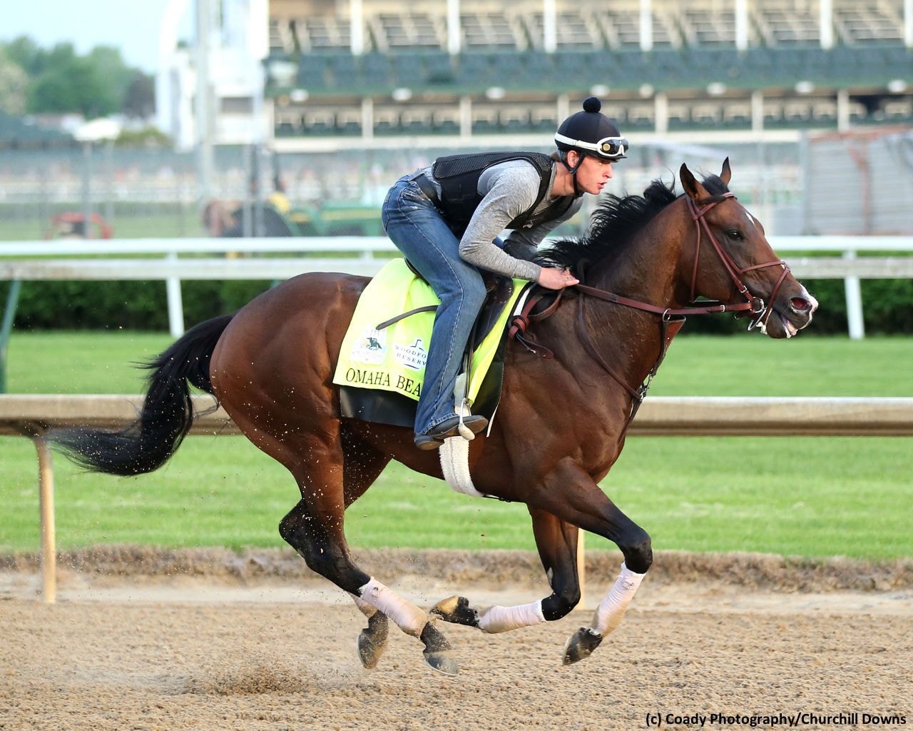 Kentucky Derby favorite Omaha Beach to be scratched due to entrapped epiglottis