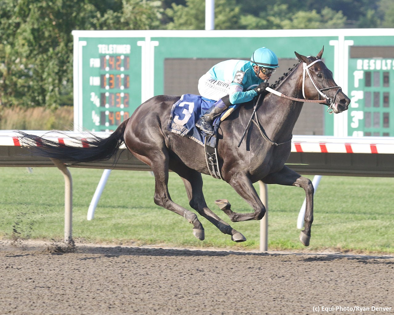 Midnight Bisou stays hot in Molly Pitcher; War Story fights back in Monmouth Cup