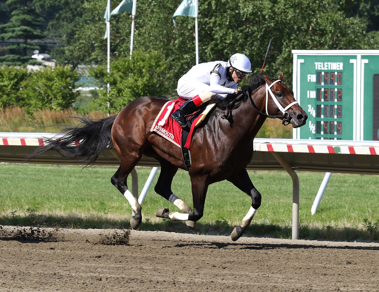 Global Campaign, Horologist rebound to win Monmouth graded stakes