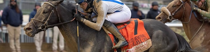 Albus upsets Wood Memorial; Always a Runner sharp in Gazelle