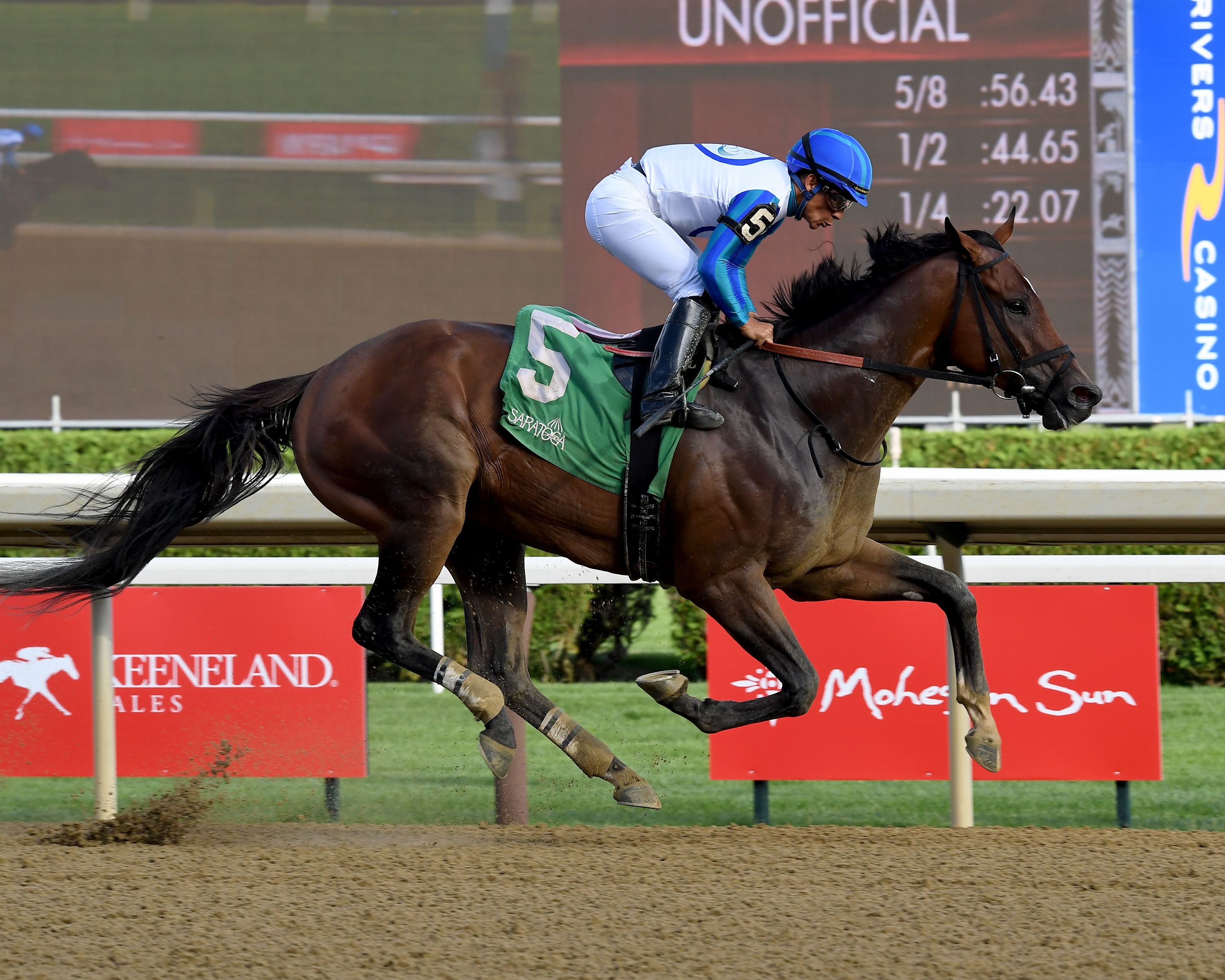 Book'em Danno wins the Vanderbilt at Saratoga.