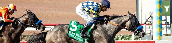 Bottle of Rouge too strong for Explora in Del Mar Debutante