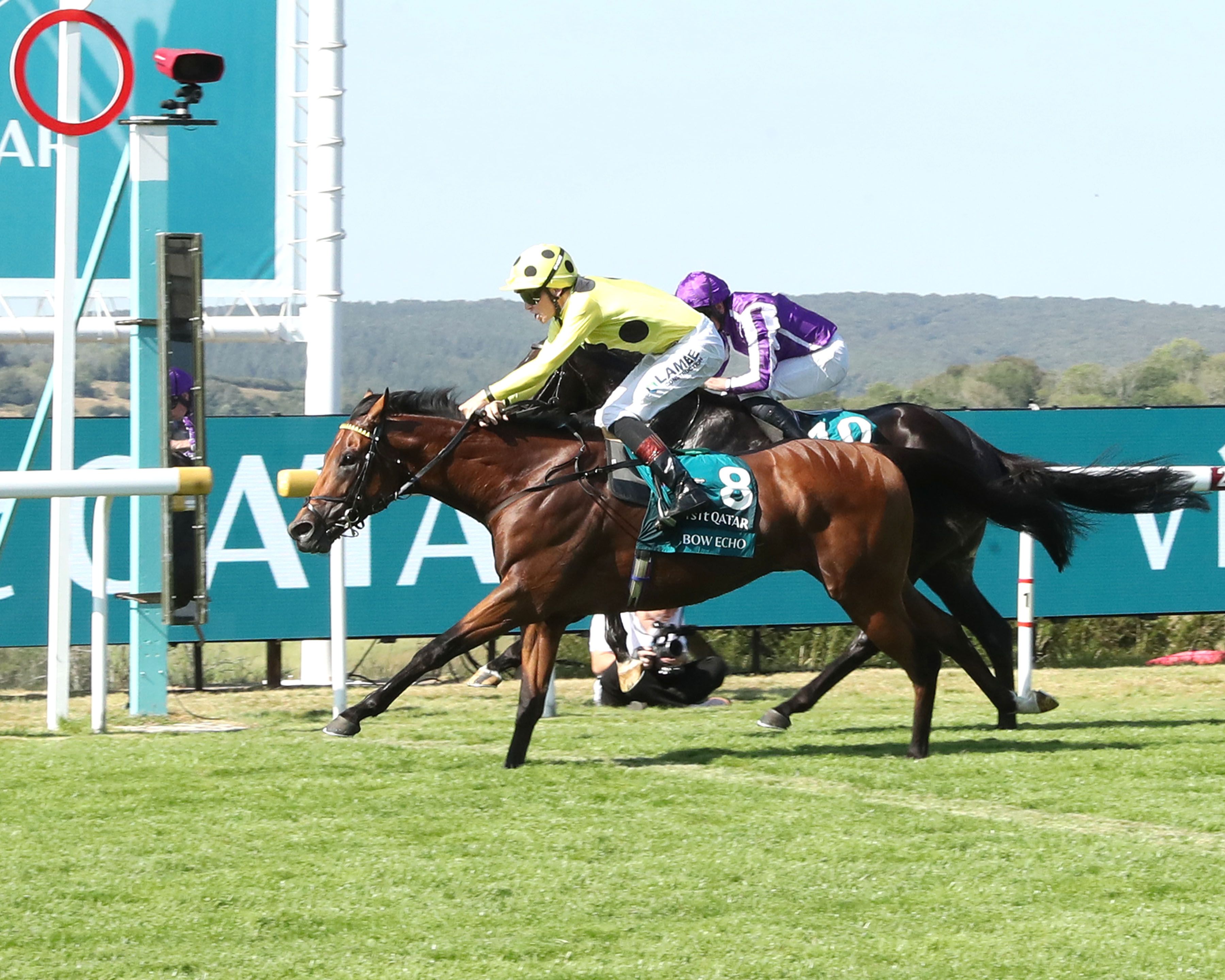 Bow Echo winning the Sussex (G1) at Goodwood