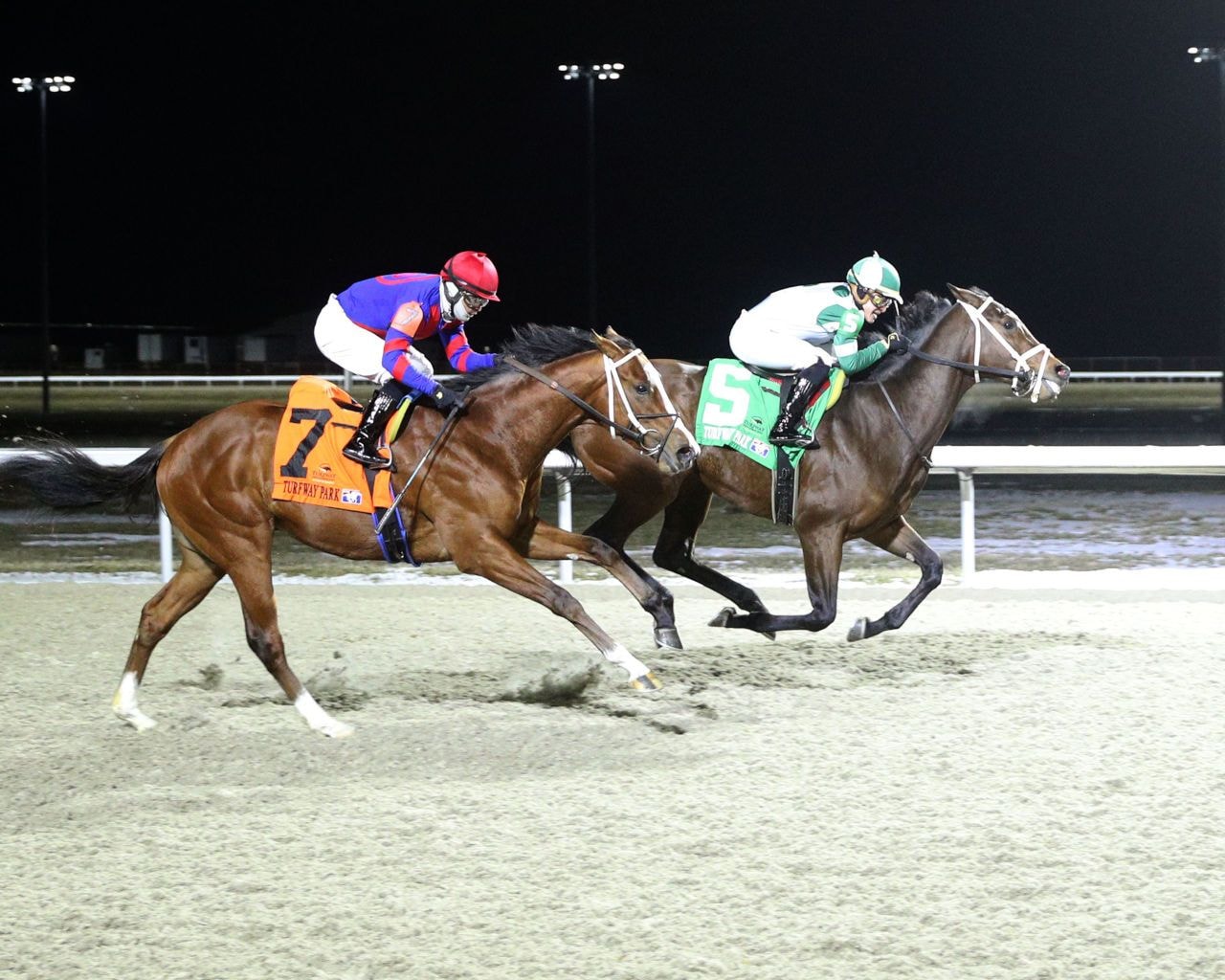 California Burrito winning the John Battaglia Memorial S. at Turfway Park (Photo by Coady Media/Turfway Park)