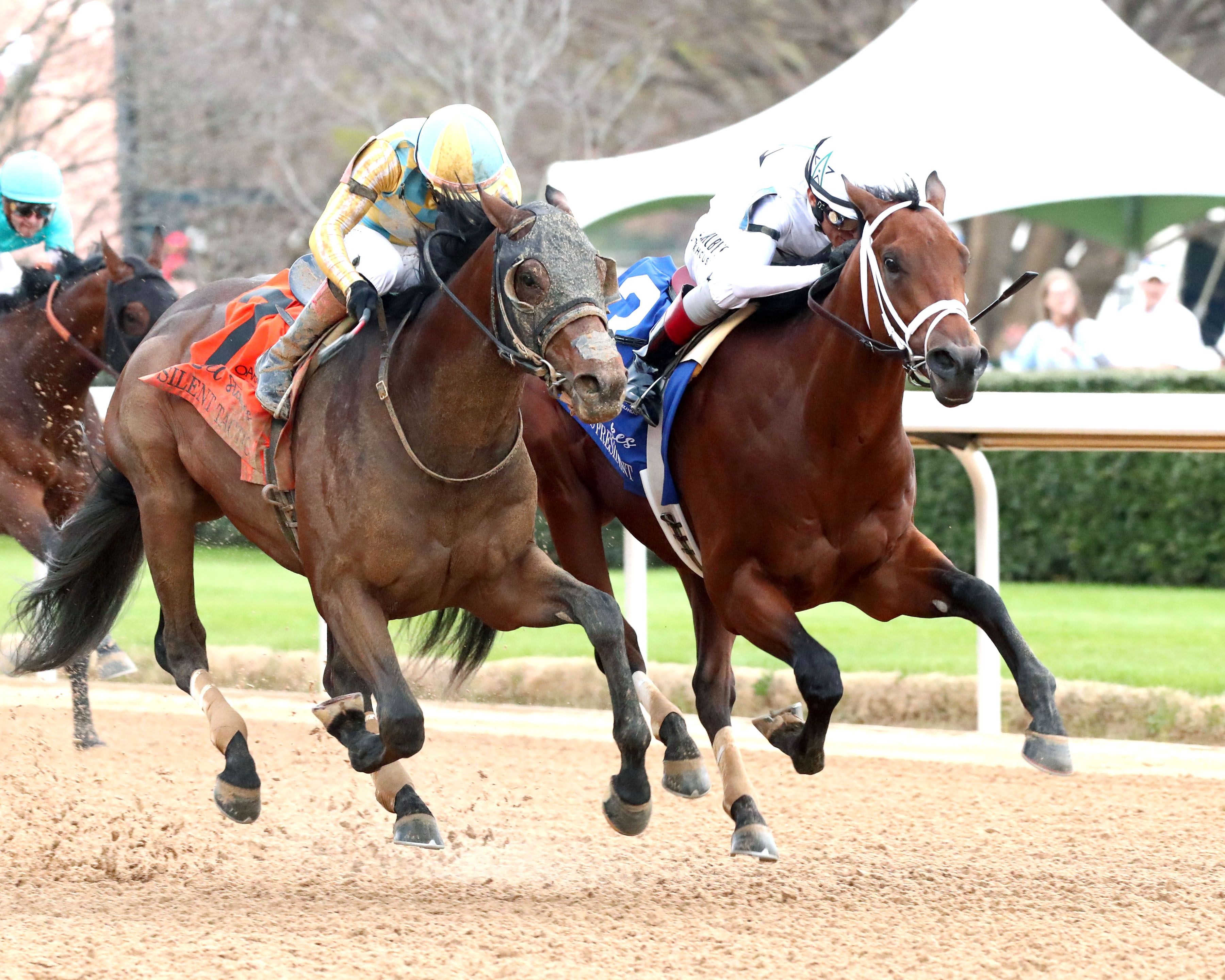 Class President holds off Silent Tactic in the Rebel (G2) at Oaklawn Park