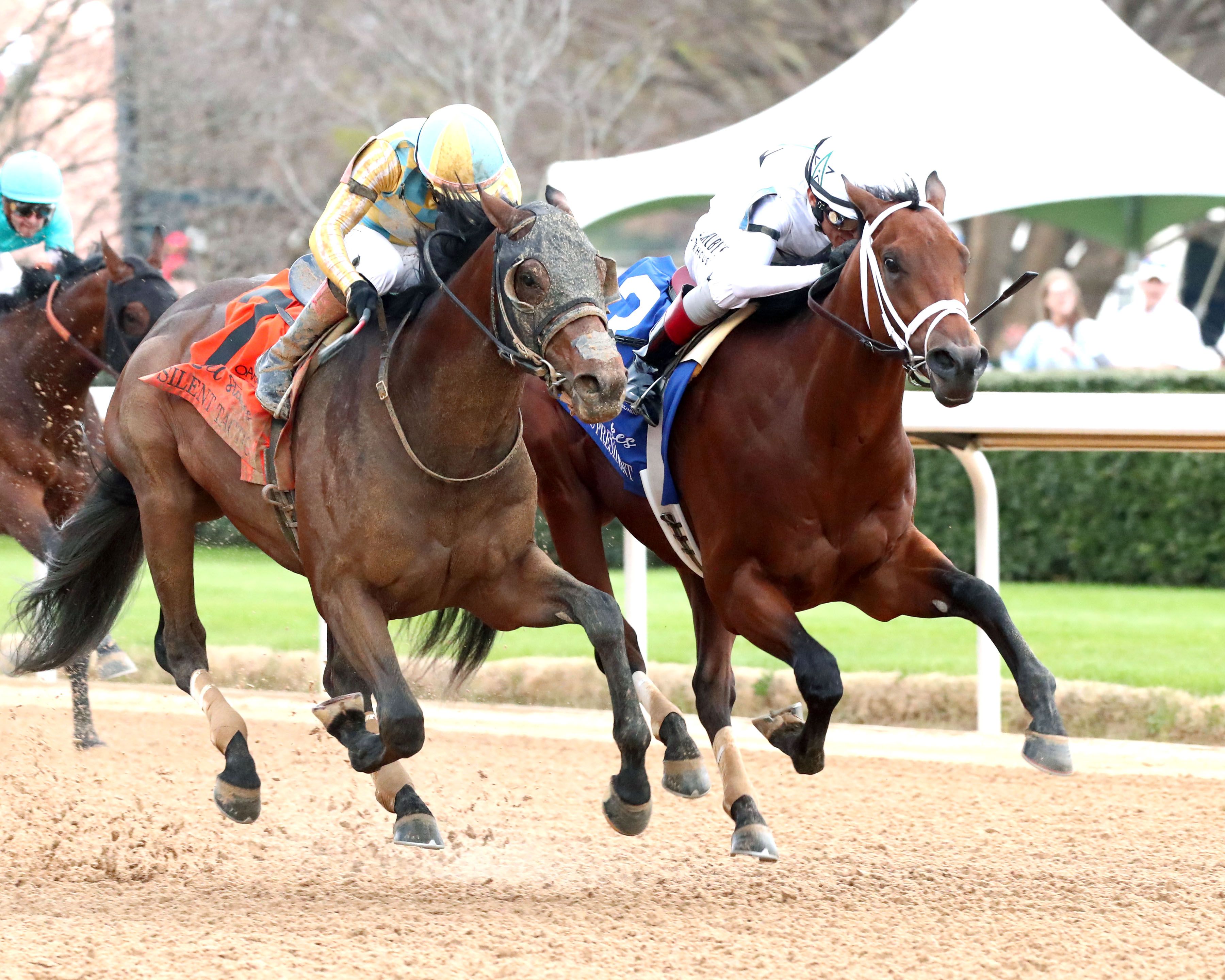 Class President holds off Silent Tactic in the Rebel (G2) at Oaklawn Park
