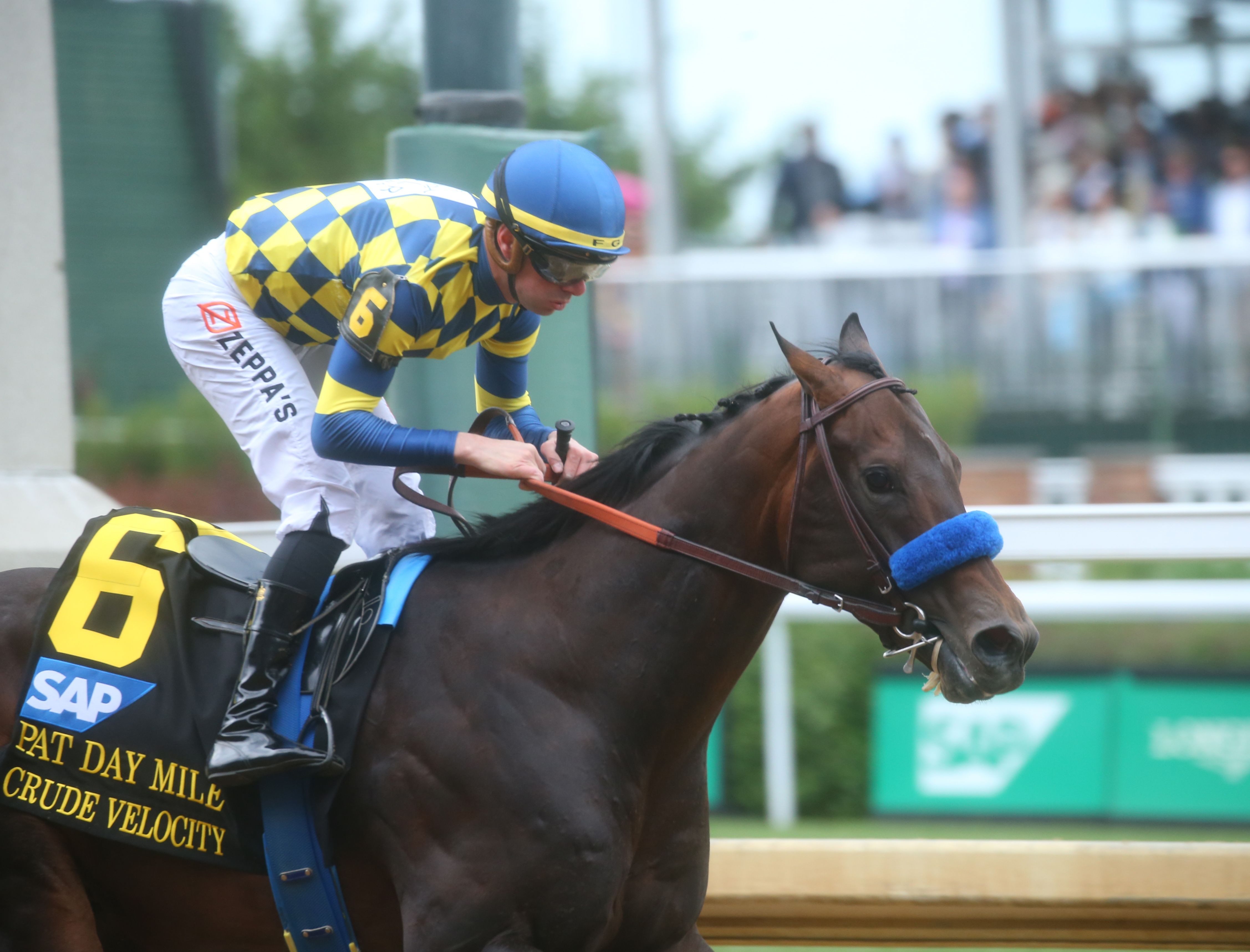 Crude Velocity wins the Pat Day Mile (G2)