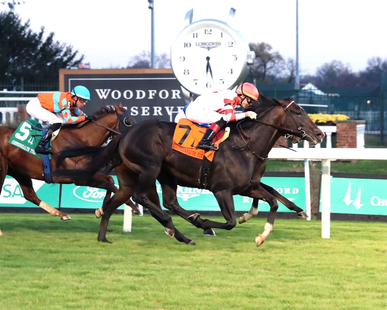 Giocoso wins the Commonwealth Turf at Churchill Down.