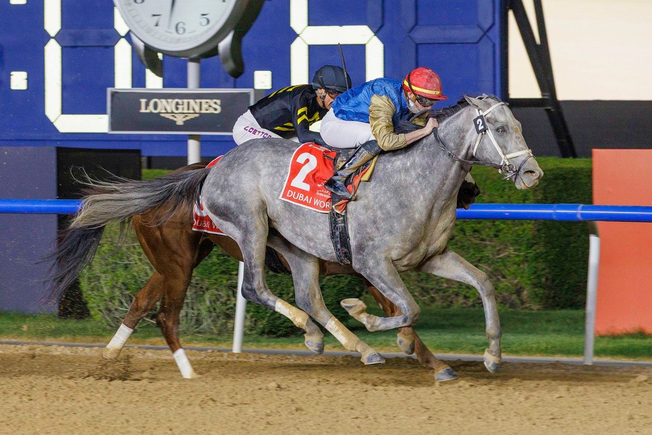 Hit Show wins the 2025 Dubai World Cup (G1) at Meydan