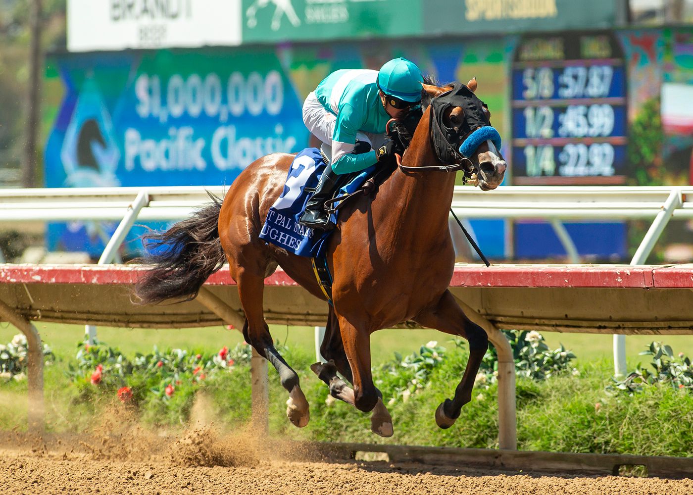 Hughes romped in the Best Pal (G3) at Del Mar