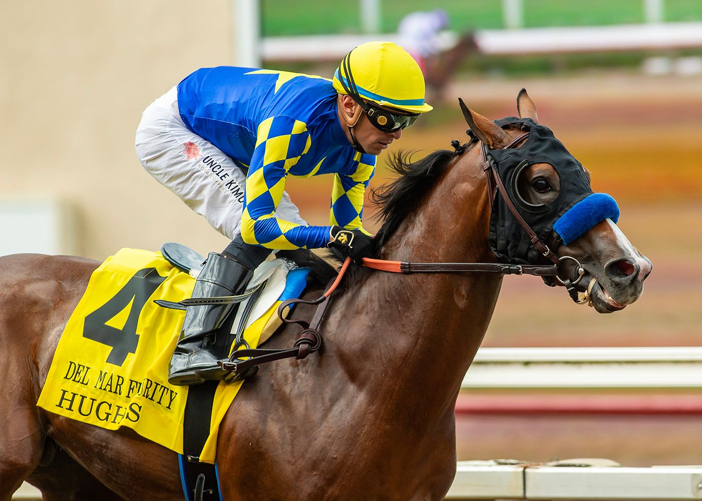 Hughes stayed undefeated while giving Bob Baffert his 20th Del Mar Futurity (G1)