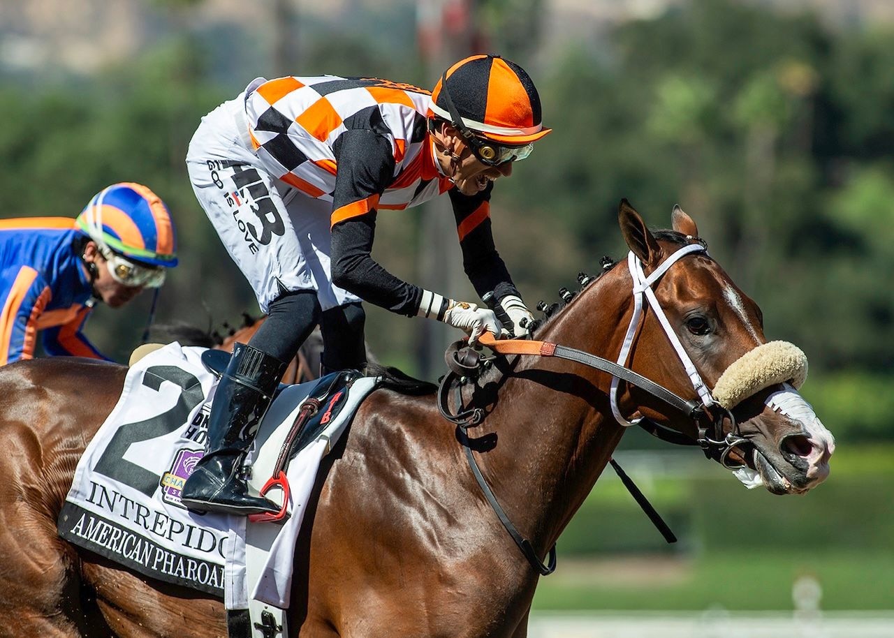 Intrepido wins the American Pharoah at Santa Anita.