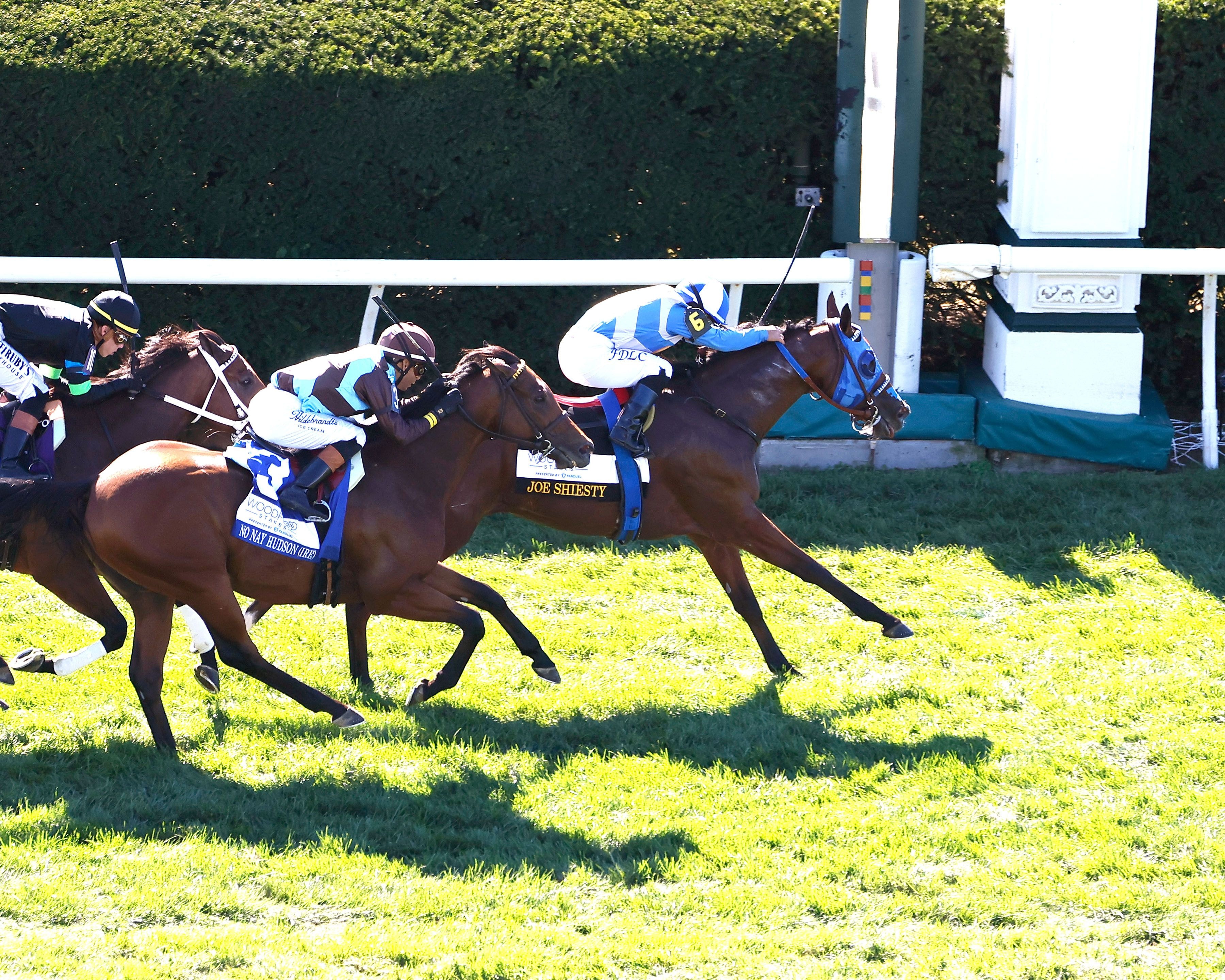 Joe Shiesty wins the Woodford (G2) at Keeneland.
