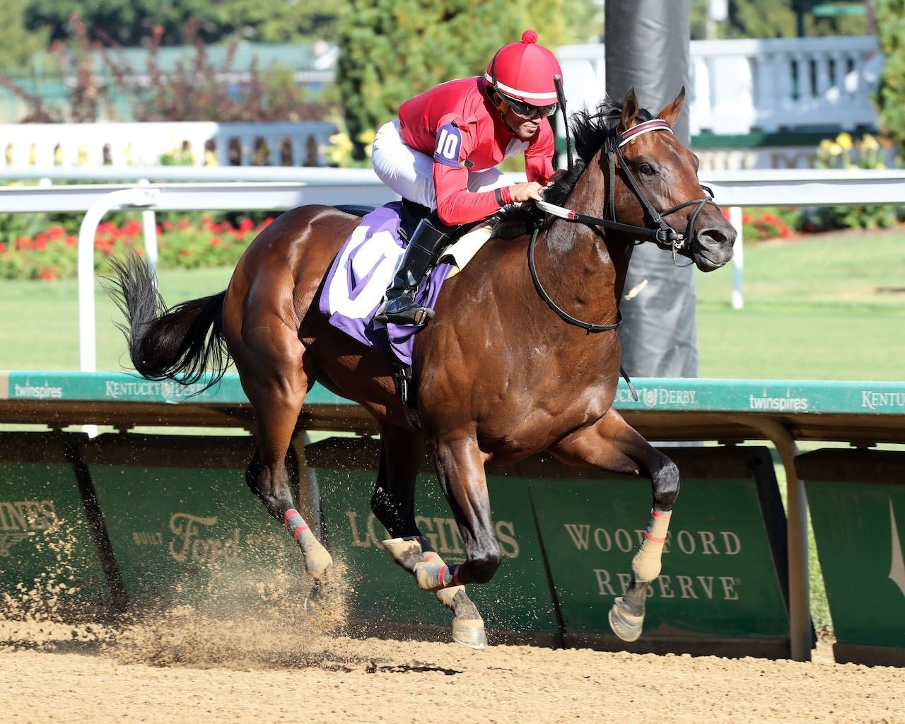 Jonathan's Way wins the Iroquois S. at Churchill Downs (Photo by Coady Media / Credit to Renee Torbit))