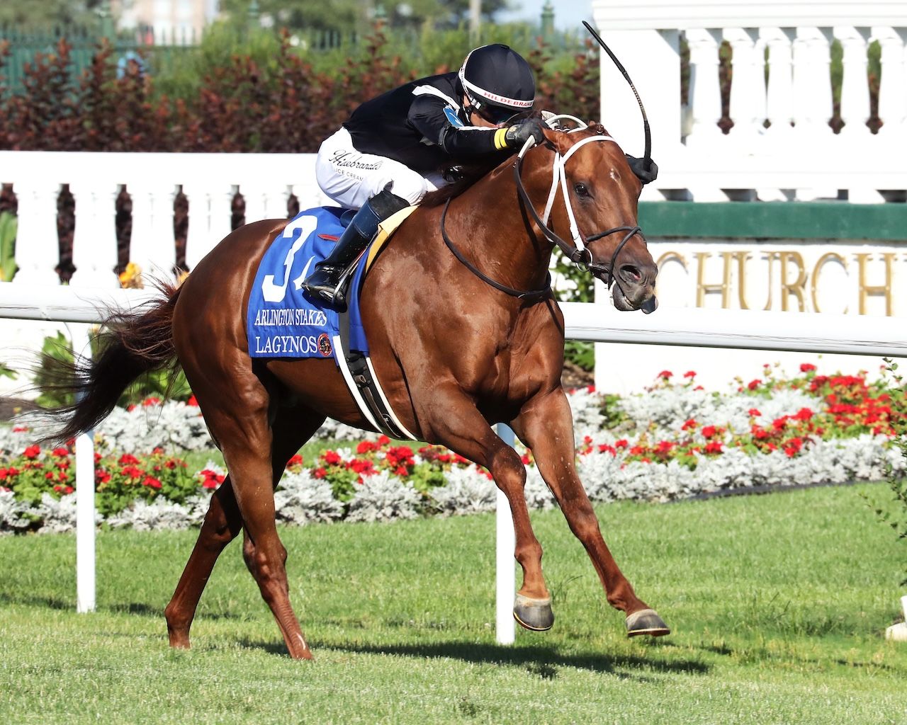 Lagynos wins the Arlington (G3) at Churchill Downs.