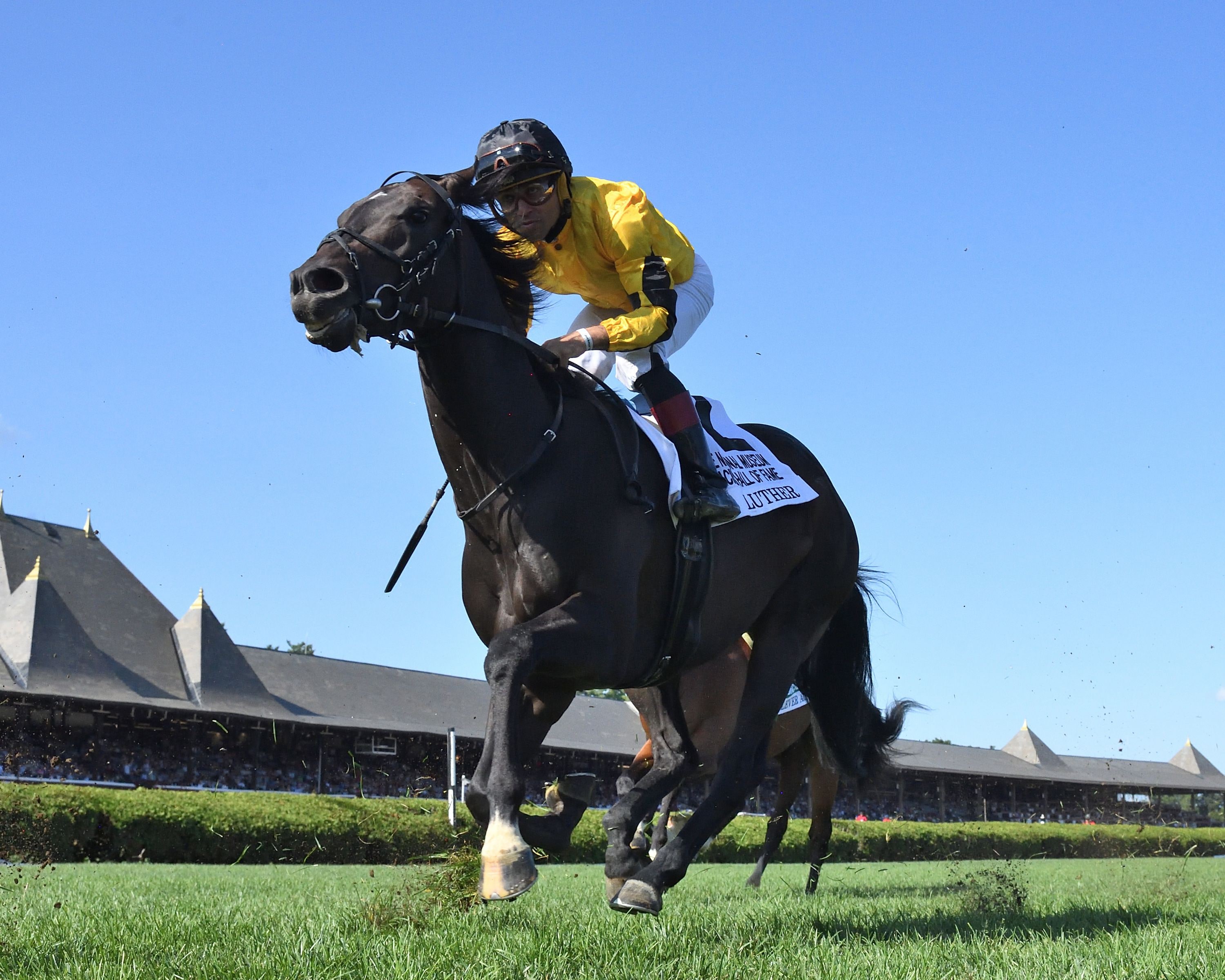 Luther was handed his biggest career win in the National Museum of Racing Hall of Fame