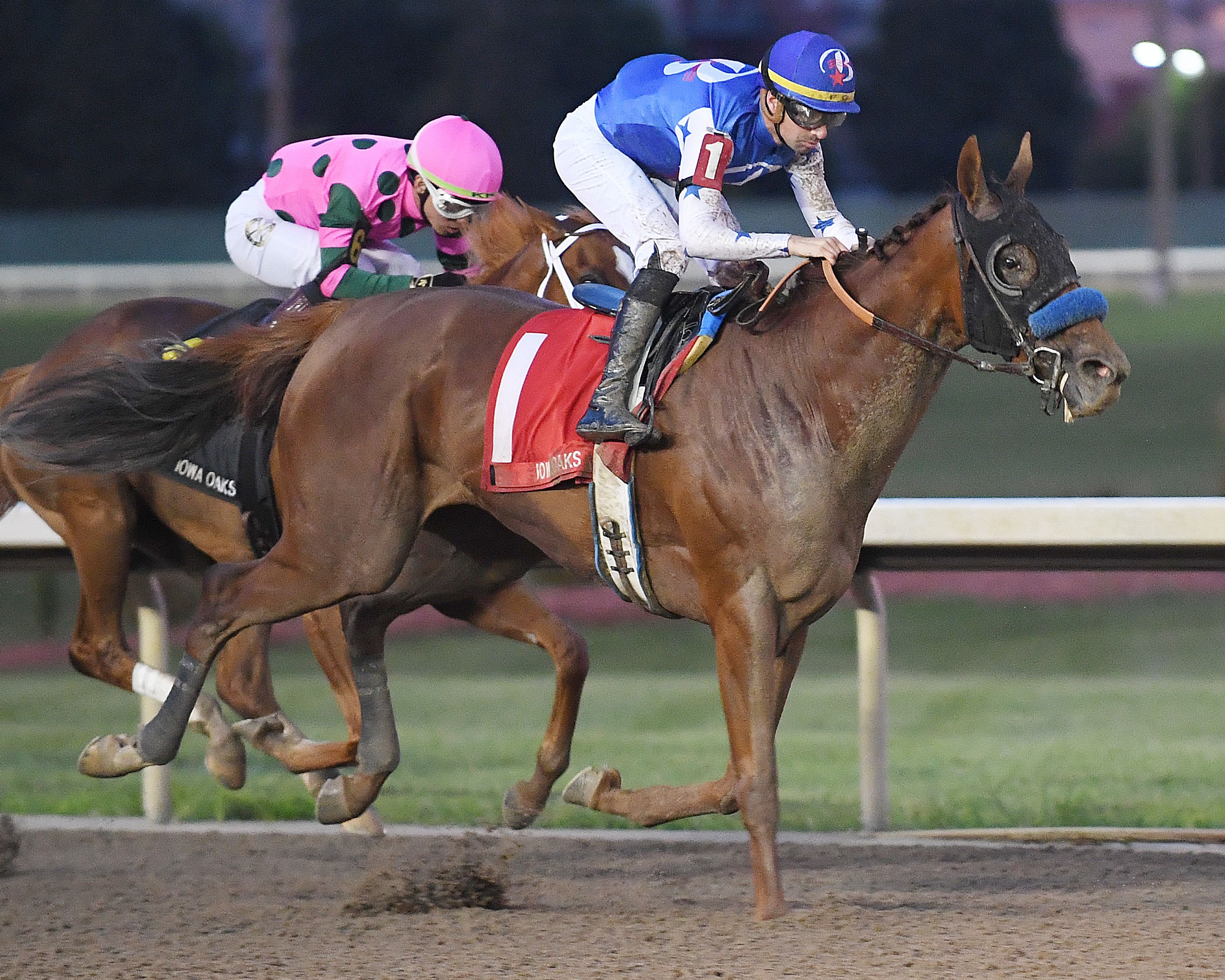 Mizumi got her act together in time in the Iowa Oaks (Photo by Jack Coady/Coady Photography)