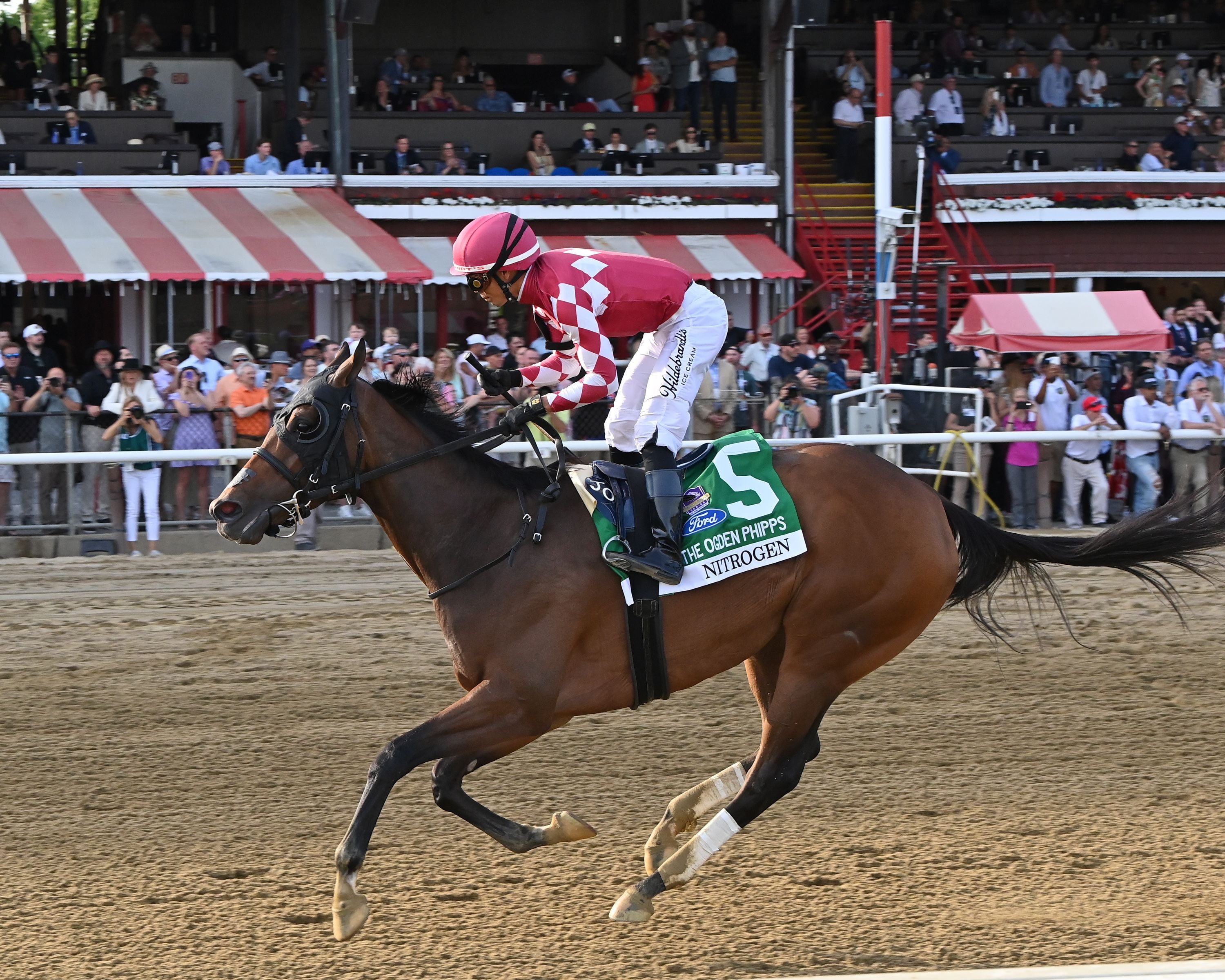 Nitrogen wins the Ogden Phipps (G1) at Saratoga
