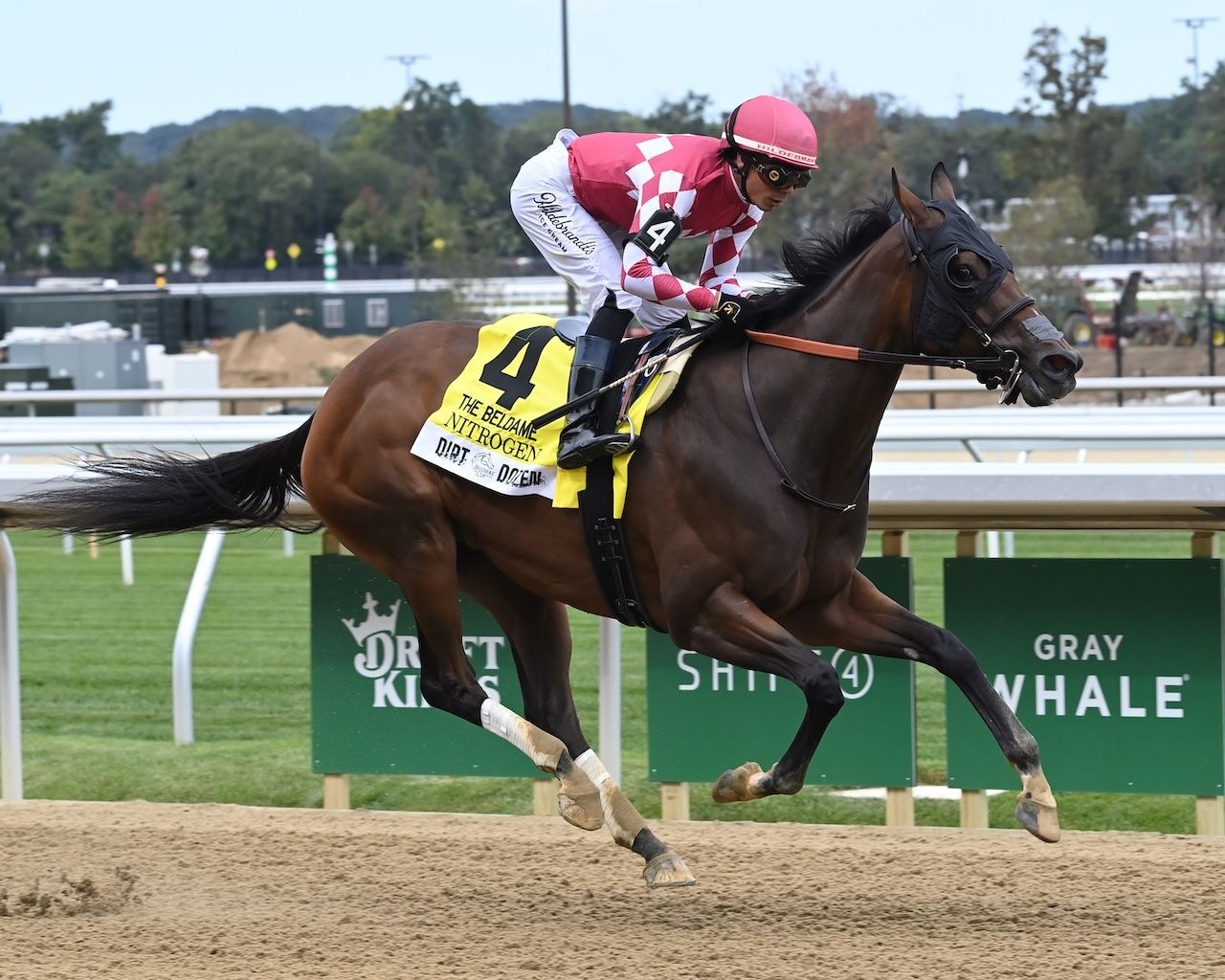 Nitrogen wins the Beldame at Belmont Park.