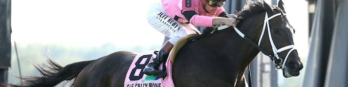 Ole Crazy Bone stamps BC ticket in Kentucky Turf Cup