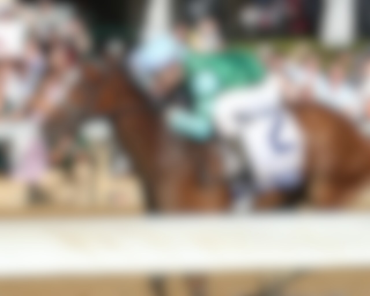 Percy's Bar wins the Ashland Stakes at Keeneland. 