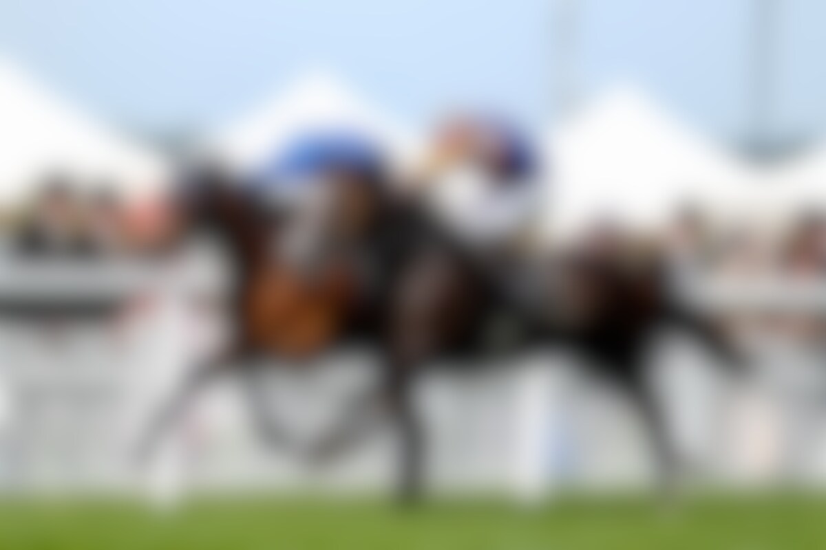 Scandinavia (orange and blue silks) defeats Trawlerman in the Gold Cup (G1) on Day 3 of Royal Ascot