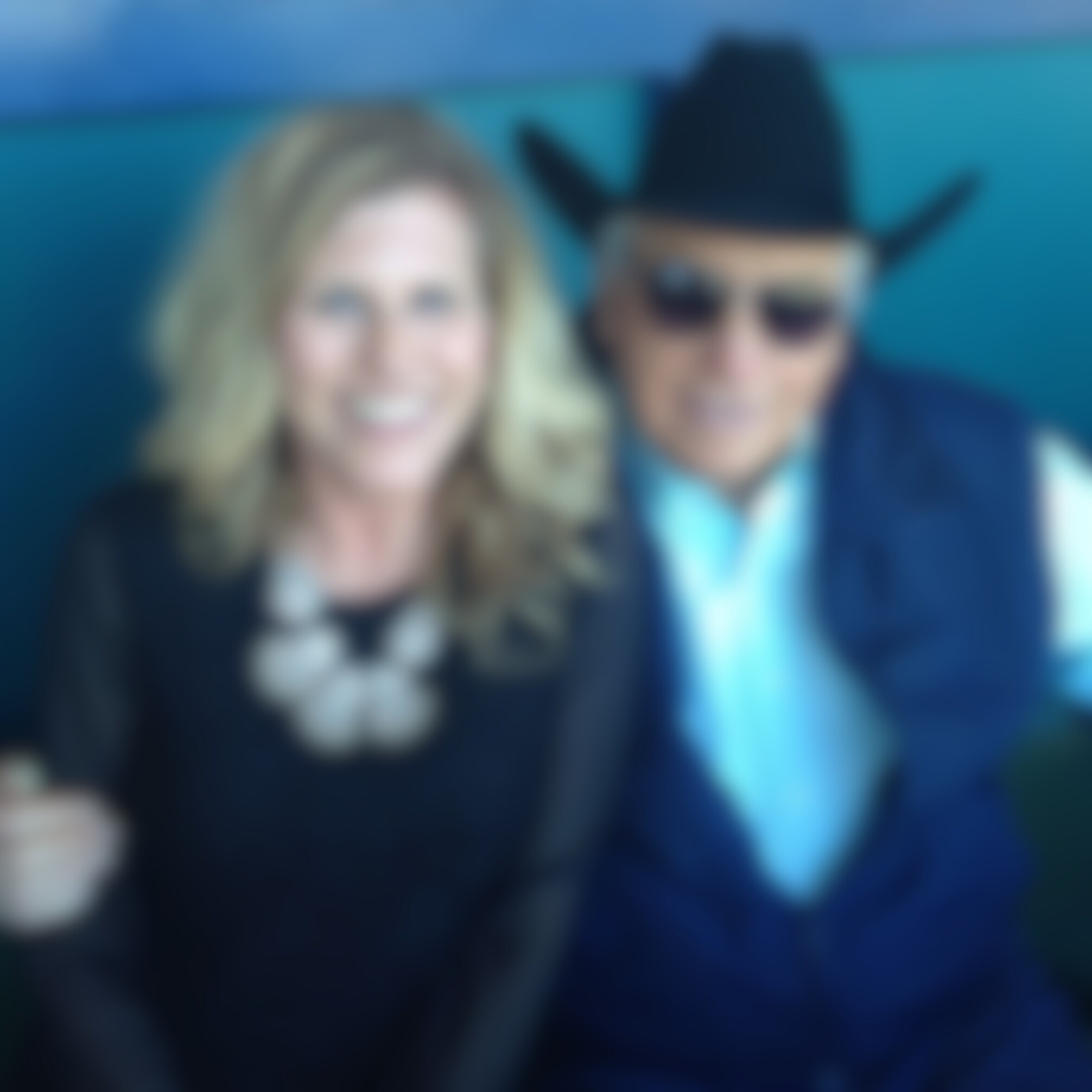 Trainer D. Wayne Lukas with turf writer Sara Dacus