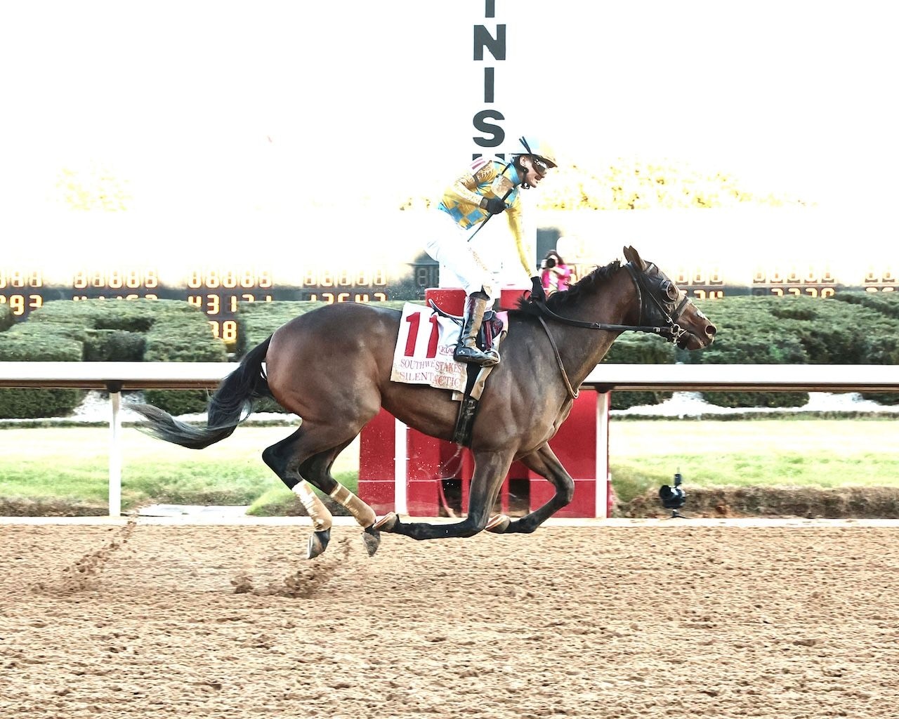 Silent Tactic wins the Southwest Stakes at Oaklawn Park.