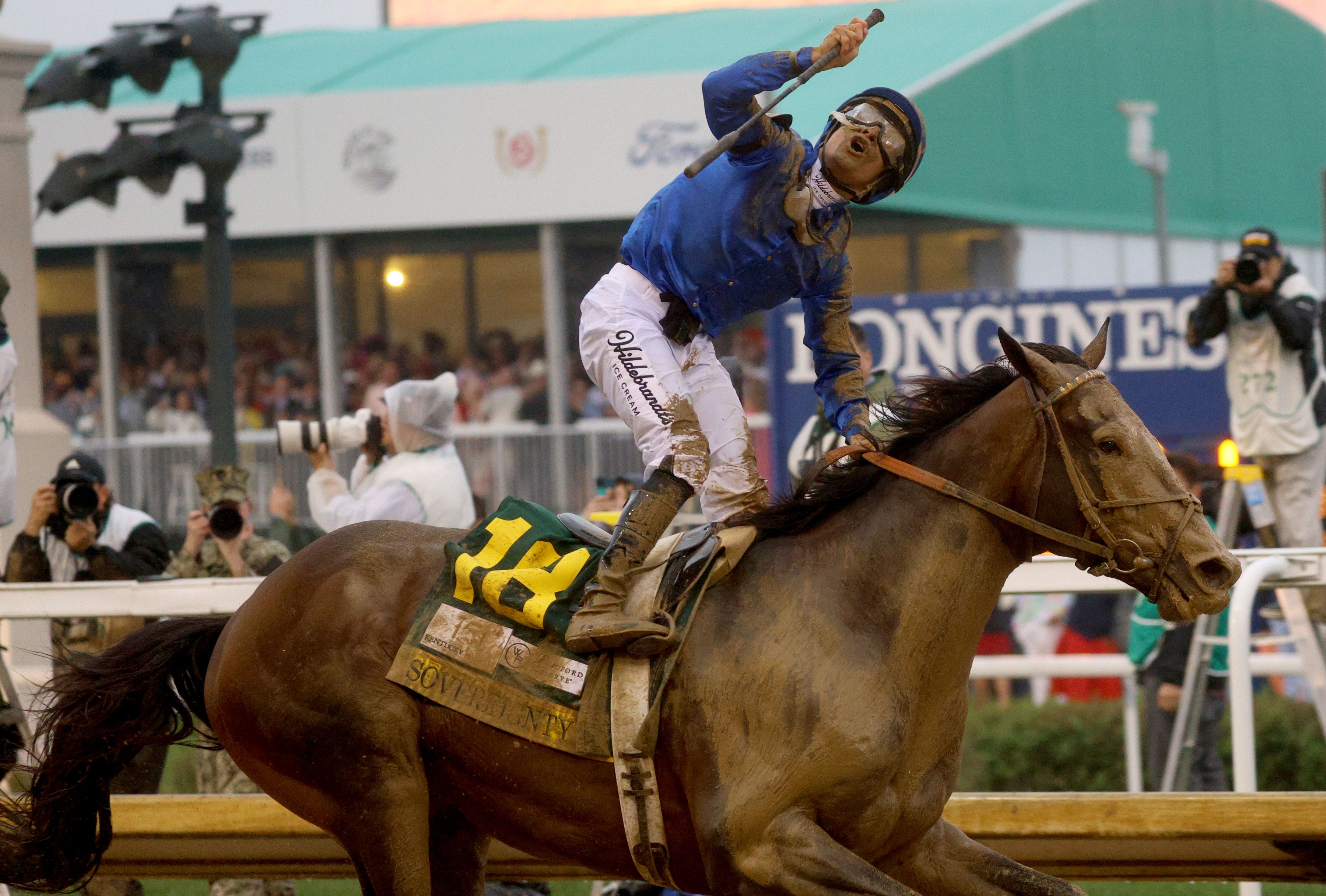 Sovereignty wins the 2025 Kentucky Derby at Churchill Downs.