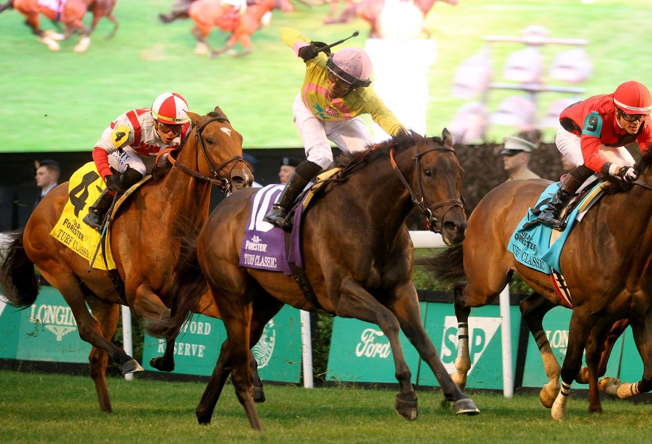 Spirit of St Louis winning the Old Forester Bourbon Turf Classic (G1) at Churchill Downs