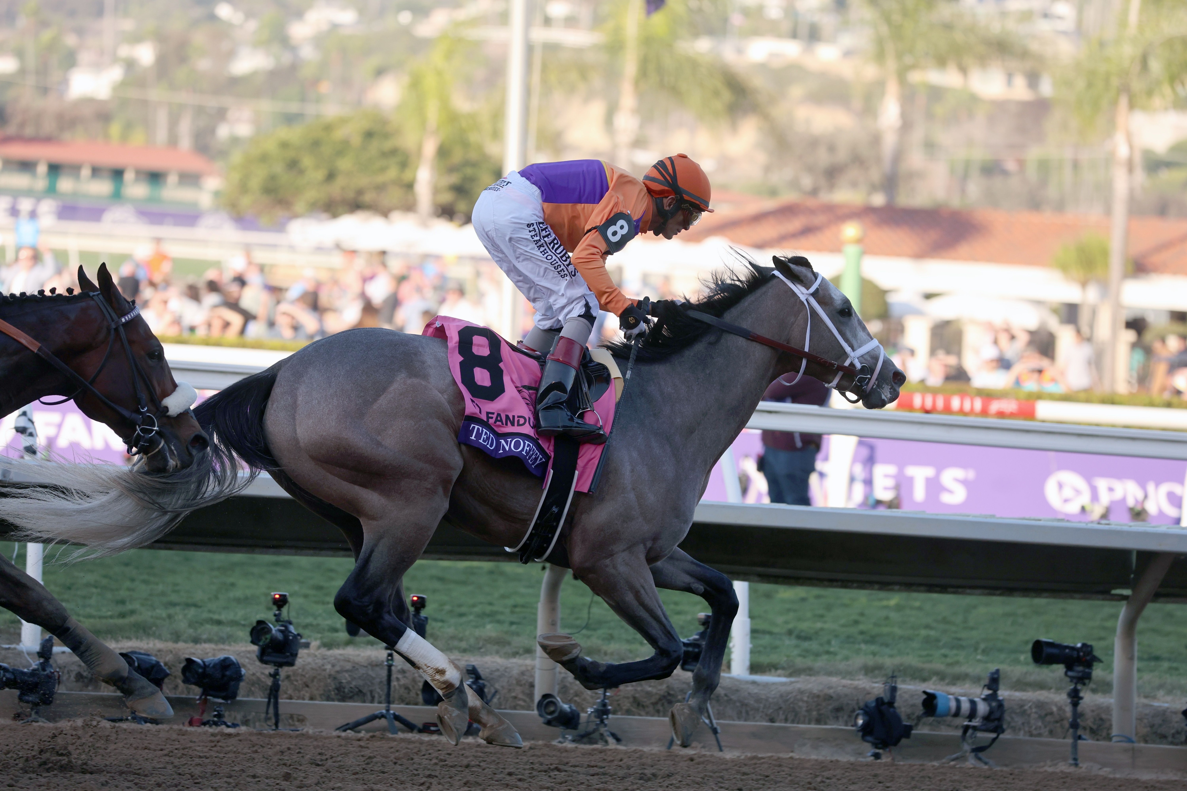 Ted Noffey winning the Breeders' Cup Juvenile (G1) at Del Mar