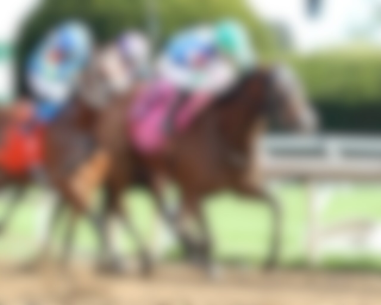 Trendsetter wins the Lexington Stakes at Keeneland.