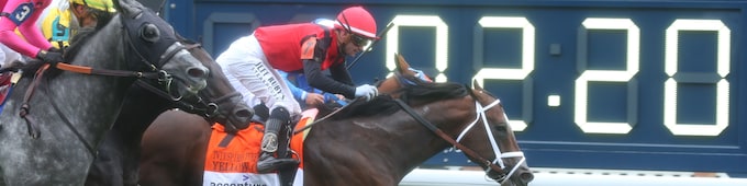 Yellow Card scores winning goal in Twin Spires Turf Sprint