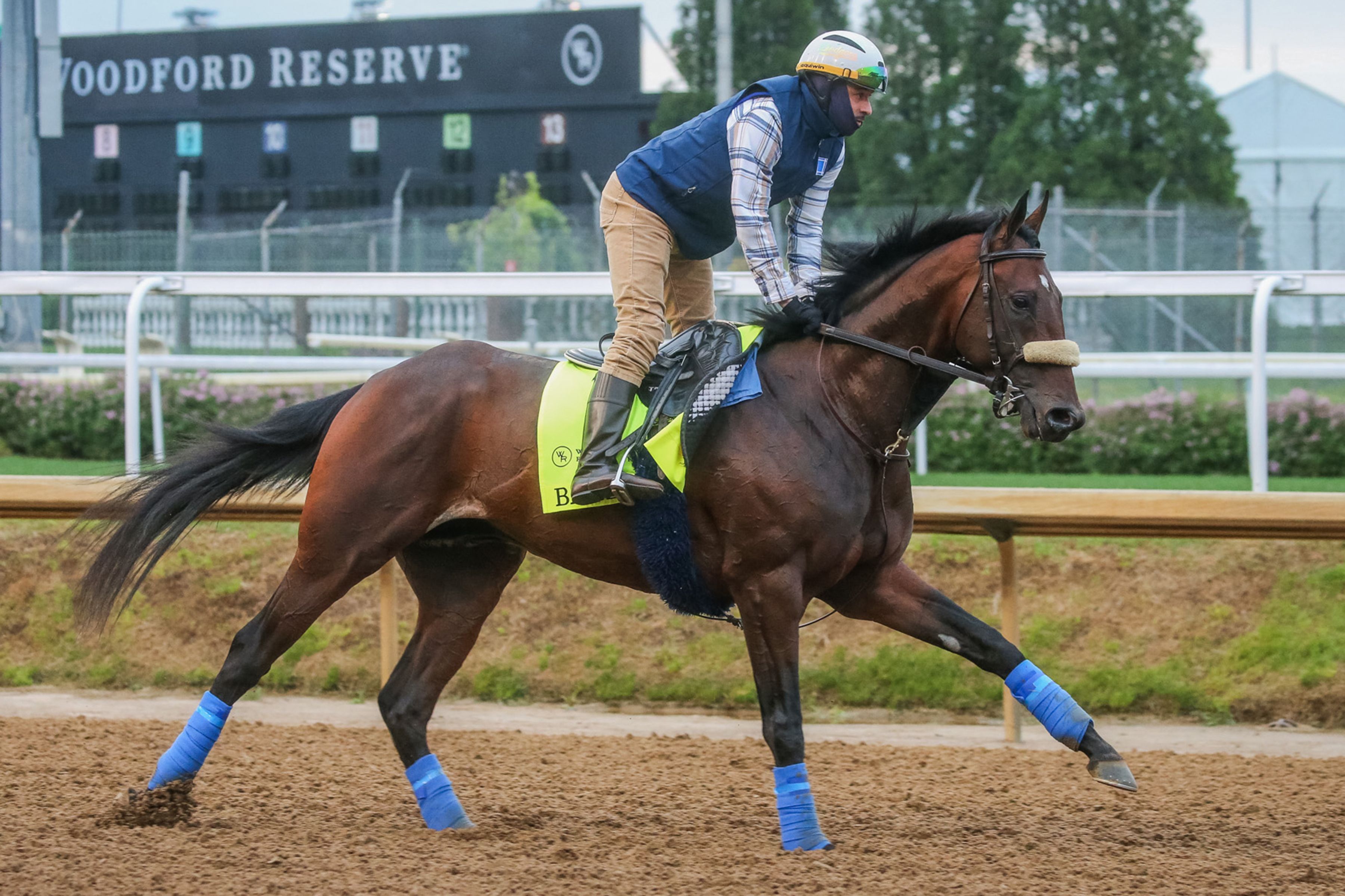 Baeza trains for the Kentucky Derby