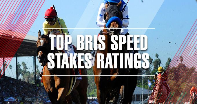Top BRISnet speed ratings for stakes races