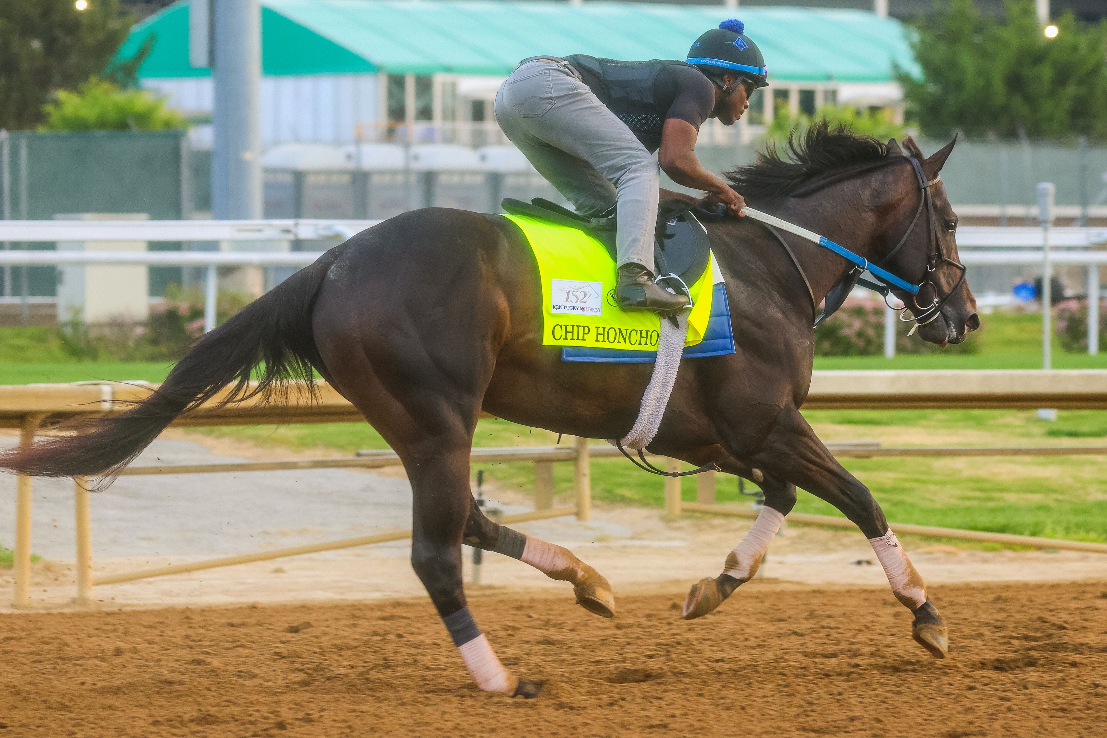 Chip Honcho trains for the Kentucky Derby (Photo by Horsephotos.com)