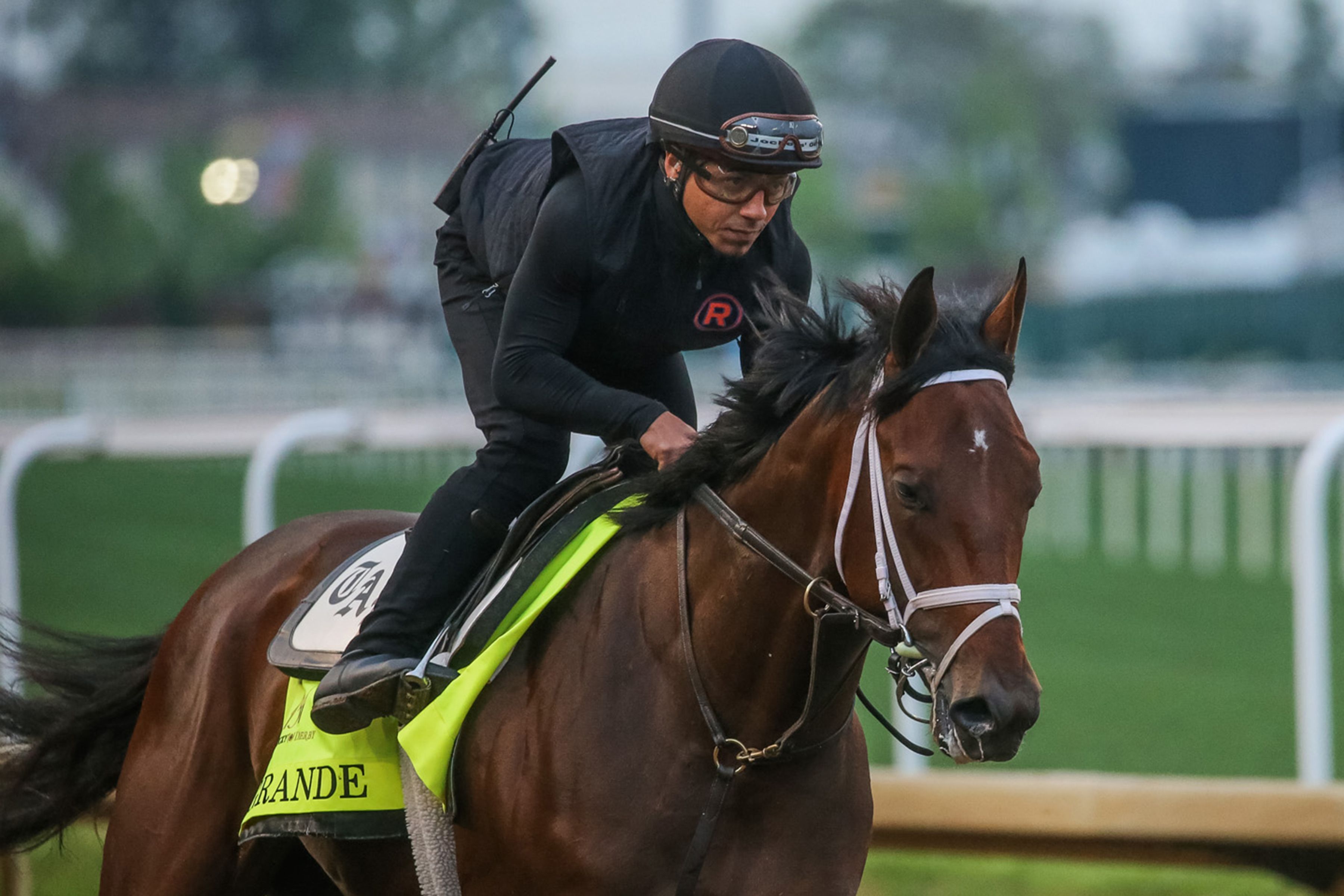 Grande trains for the Kentucky Derby (Photo by Horsephotos.com)