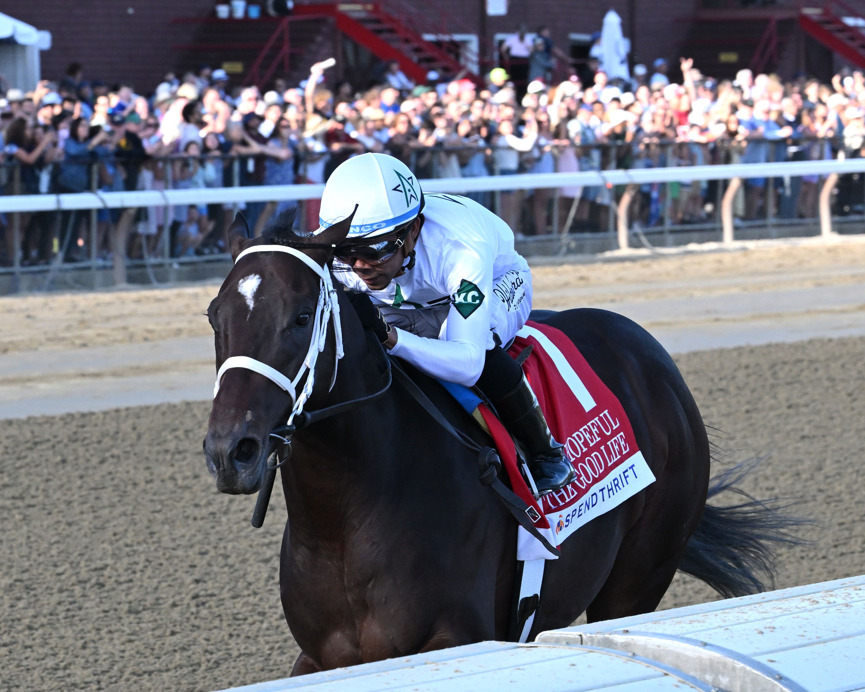 The Good Life went wire to wire in the Hopeful (G1)