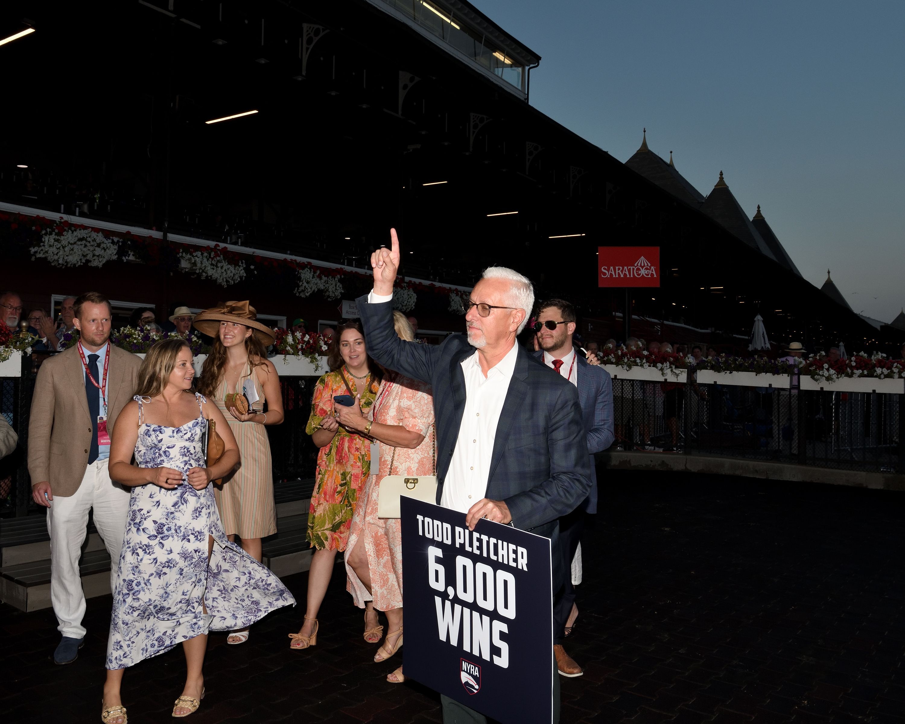 Hall of Fame trainer Todd Pletcher celebrates his 6,000-win milestone